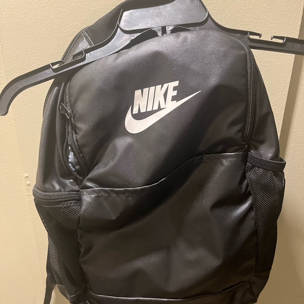 Nike Black Leather Backpack